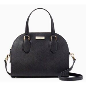 EUC Kate Spade New York Domed Laurel Way Black Saffiano Leather Reiley Satchel